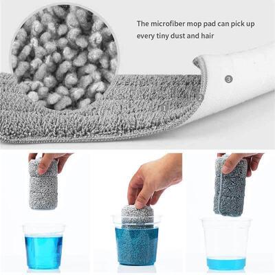 Microfiber Replace Mop Head Floor Cleaning Cloth Squeeze Rag