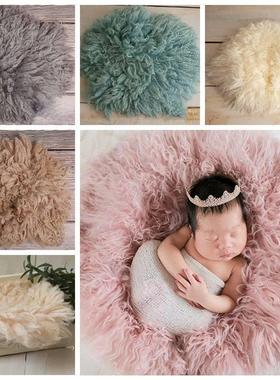 born Photo Props Wool Blanket For Baby Shoot Posing Backdrop
