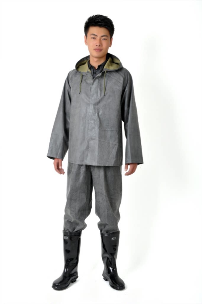 老式帆布长款雨衣连体全身雨披抗洪抢险防汛劳保工作耐磨成人农用