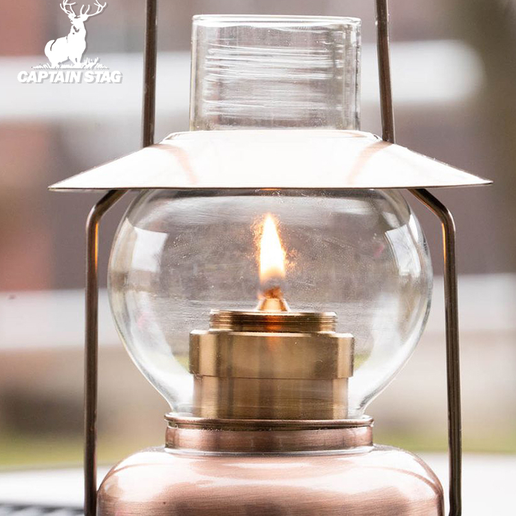 日本鹿牌CAPTAIN STAG石蜡油户外营地灯露营氛围灯蜡烛灯罩便携灯