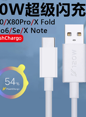 科美沃适用vivoiQOOx80数据线80w超级闪充x80Pro手机充电线xfold折叠屏xnote快充Neo6SE加长2米s15pro双typec