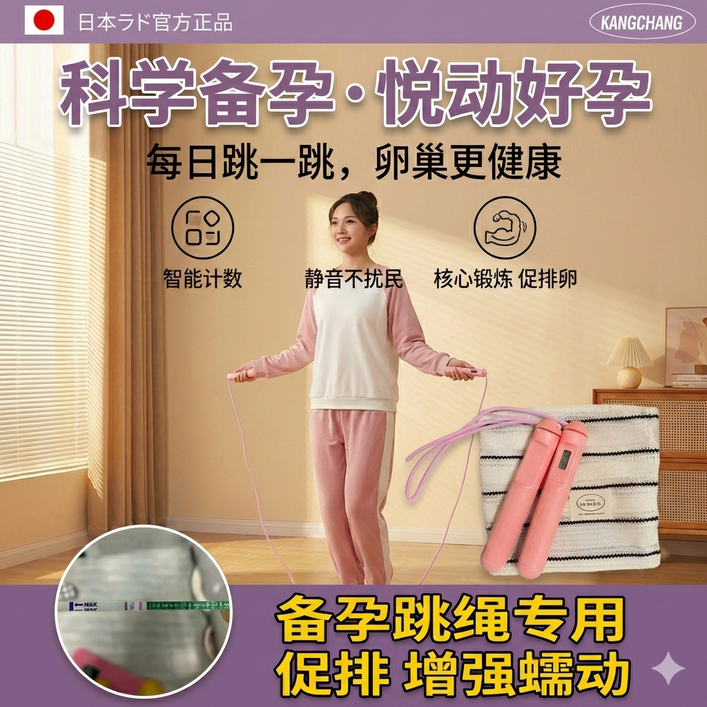 备孕女士跳绳健身减肥专用成人运动专业智能计数计数有绳负重绳子