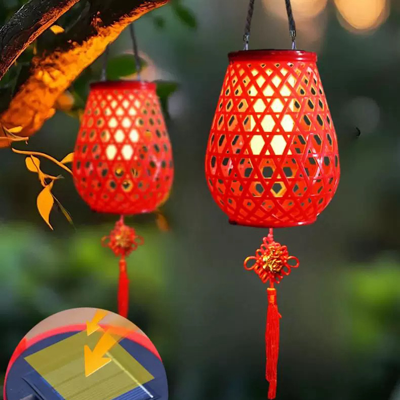 太阳能户外灯新年氛围喜庆吊灯