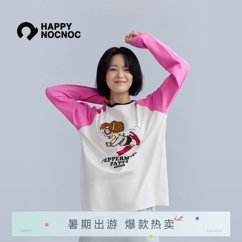 happynocnoc呼吸棉长袖T恤