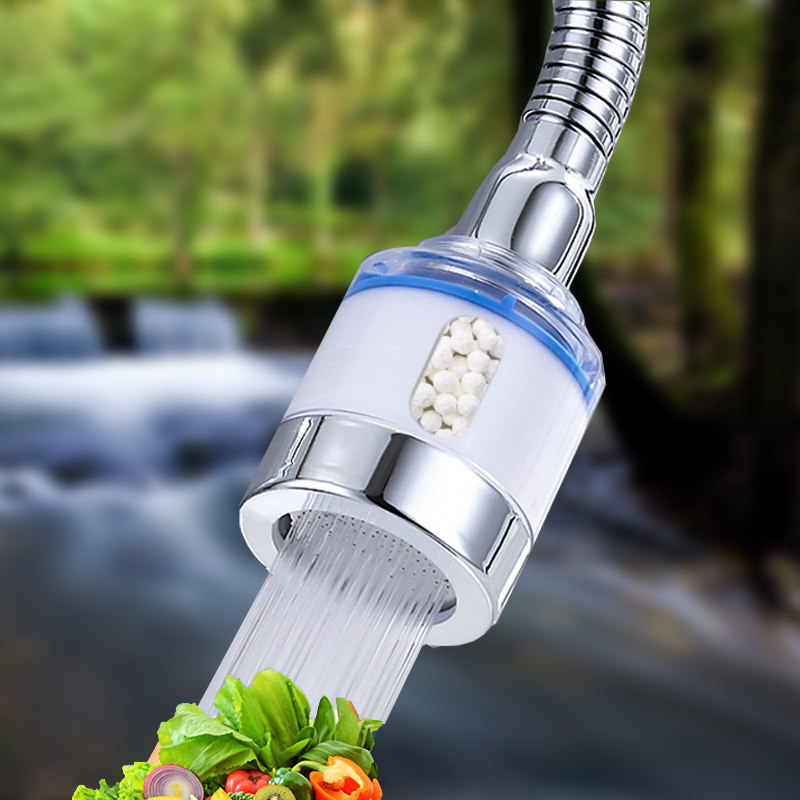 增压水龙头防溅净水器自来水过滤花洒喷头嘴通用厨房延伸节水神器