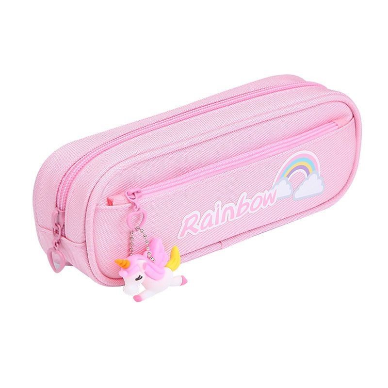 笔袋女中小学生文具盒大容量双层铅笔盒韩版简约可爱高档笔盒