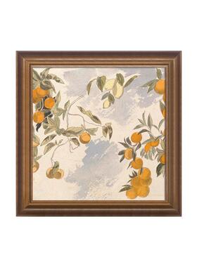 中古风植物花卉客厅沙发装饰画级感宋美学餐厅书房玄关挂画