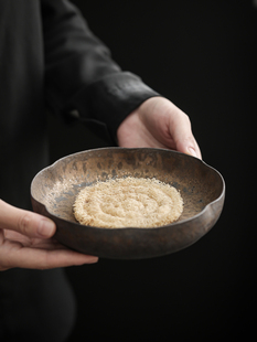 古朴壶承壶垫粗陶干泡台茶盘小型茶托盘陶瓷功夫茶具覆古储水茶承