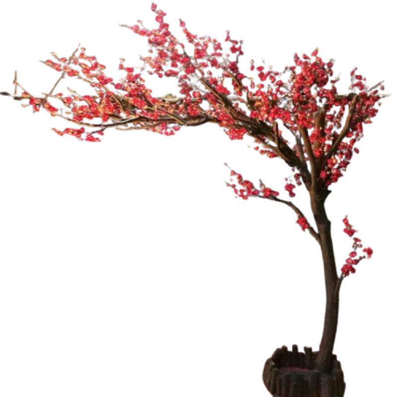 仿真绿植梅花树大型绿植梅花酒店景观绿植腊梅花橱窗室内客厅摆件
