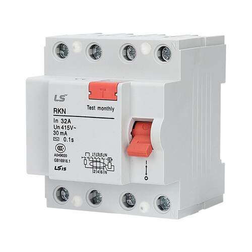 LG韩国LS产电RKN2P-32A4P-25/40A小型漏电断路器RK63N3P+N63A