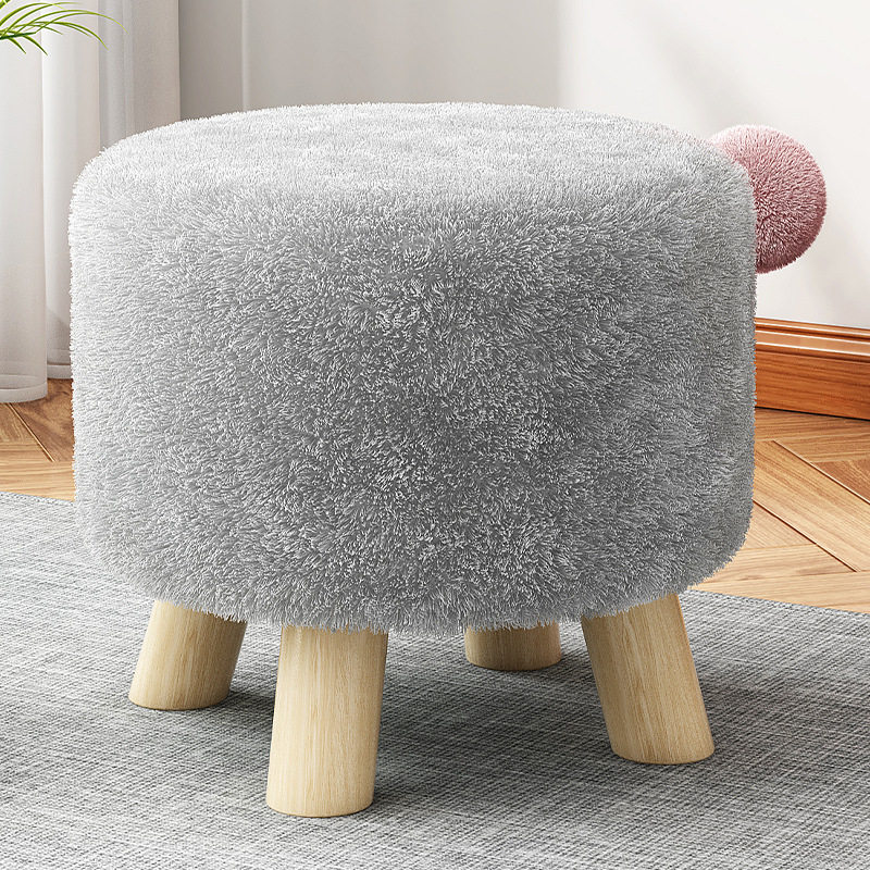 新品 实木脚凳家用客厅沙发凳卧室圆凳动物创意软矮凳网红小板凳,住宅家具,卡通凳/异形凳,淘宝优惠券,粉丝福利购,淘宝优惠卷