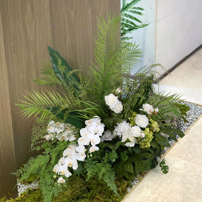 仿真蝴蝶兰绿植造景摆件室内微景观客厅橱窗假植物仿生花艺装饰