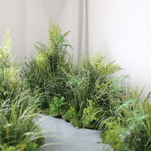 野花仿真青苔草丛造景植物软装
