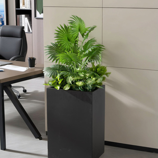 办公室仿真绿植装饰散尾旅人蕉龟背叶插花造景植物成品摆件装饰