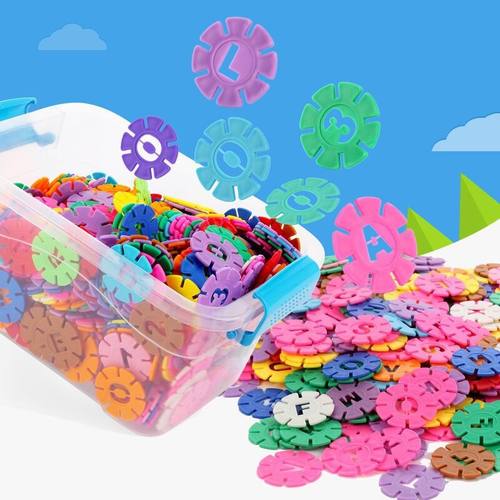 积木玩具雪花片幼儿园塑料拼插
