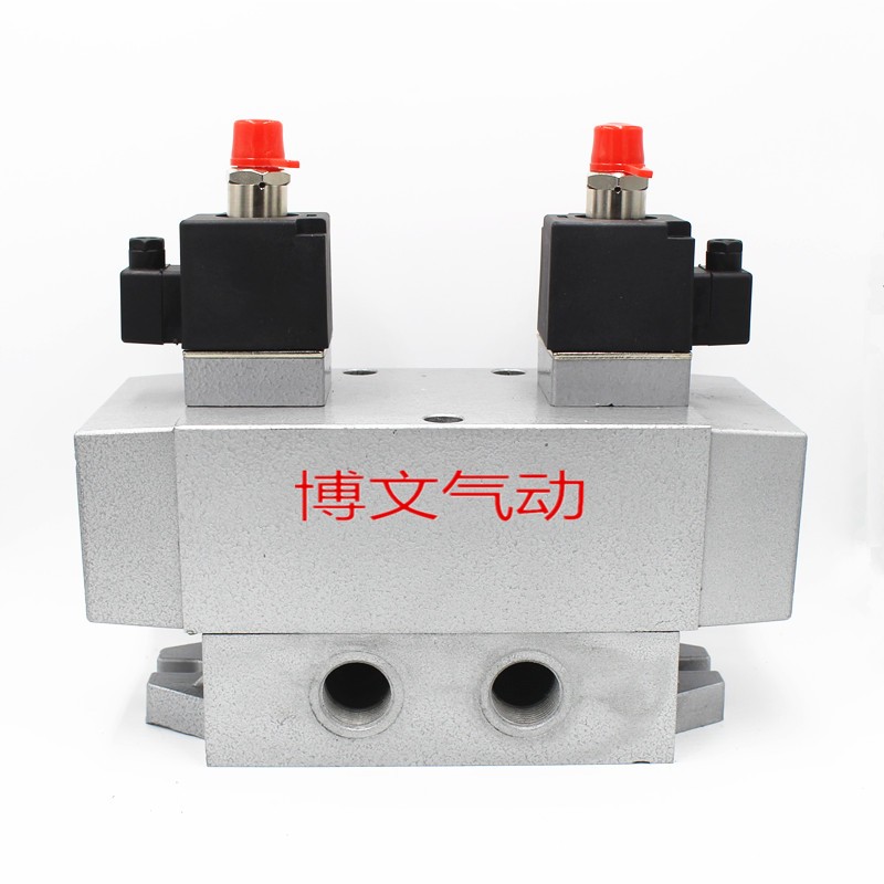 K35D2H-20三位五通双电控六分电磁阀 滑柱式老型阀