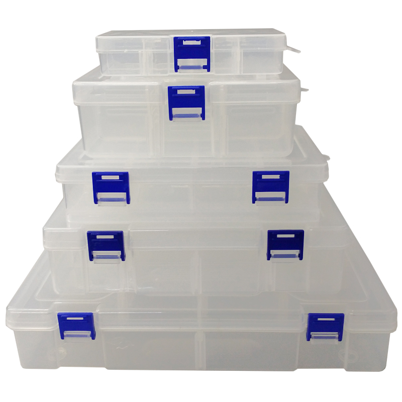 实验室金相试样盒塑料样品盒多格可拆零件盒电子元器件分类收纳盒