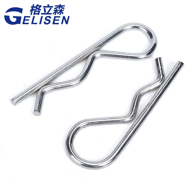 R型开口销304不锈钢波浪销B型销卡销子发夹锁销M1M1.2M1.6M3M4-M7