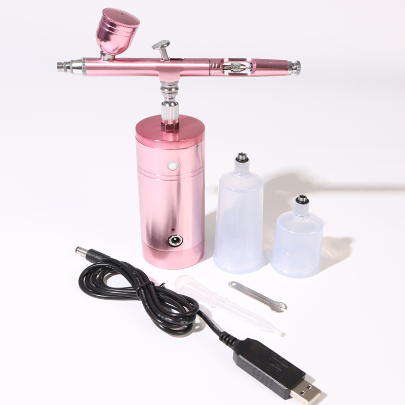迷你便携充电电动油漆喷笔气泵彩绘上色模型手办喷涂美甲喷枪套装