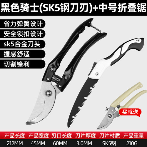 德国进口剪树枝专用剪刀园艺果树修枝剪sk5家用修花省力剪子园林