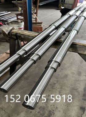 定做机床主轴花键轴加长轴承尾座芯轴套筒ETER法兰盘涨紧套传动轴