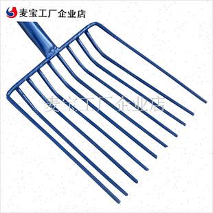 粪神器马粪叉子铲粪球工具养殖场清粪I耙子全钢牛粪叉家用钢丝叉\