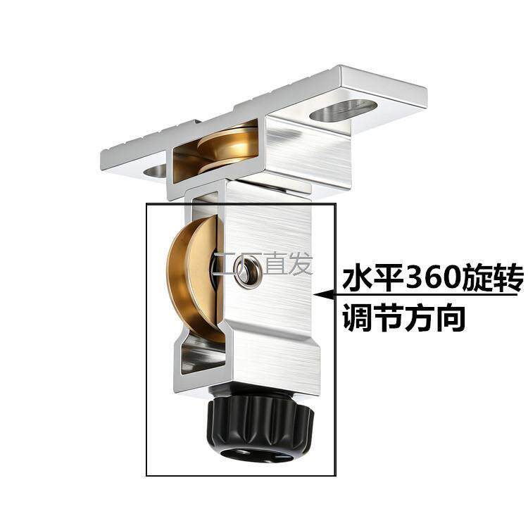 凉衣架维l修升降手摇晾衣架双杆配件铜轮包邮顶座滑轮组顶支架加,
