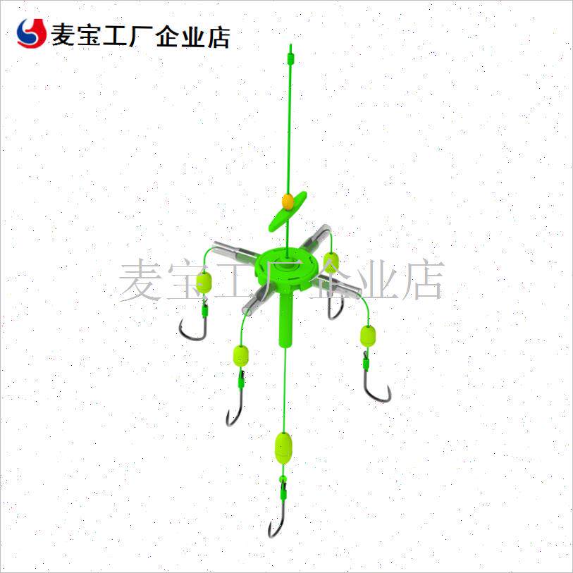 钓鲢鳙专用钩h零重力海竿鱼钩翻板爆炸钩方块钩凡板方板配件套装\