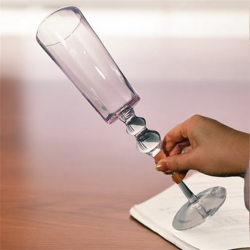 【可尔】北欧水晶玻璃红酒杯甜酒杯珠E珠香槟杯仪式感气泡酒杯子2