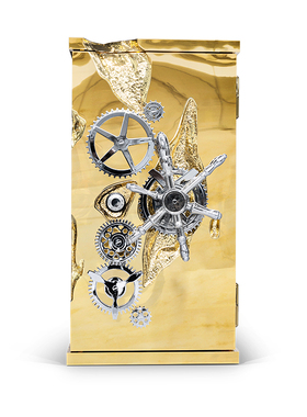 Bocadolobo葡萄牙不锈钢保险柜轻奢豪宅别墅高端防盗密码收纳柜子