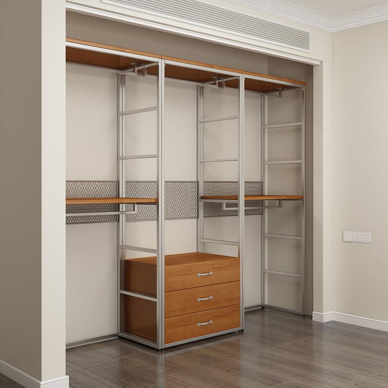 开放式衣柜砌墙铁艺步入式衣架置物架框架金属落地卧室衣橱衣帽间,住宅家具,独立衣柜,淘宝优惠券,粉丝福利购,淘宝优惠卷