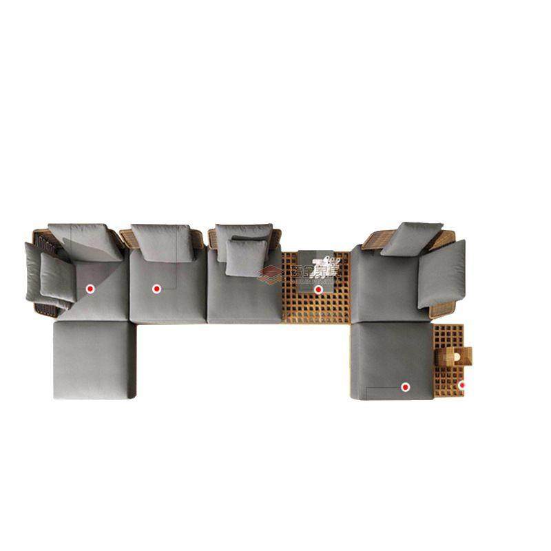 户外柚木沙发组合酒店民宿庭院别墅花园室外阳光样板房铝合金沙发,商业/办公家具,商用藤编家具,淘宝优惠券,粉丝福利购,淘宝优惠卷