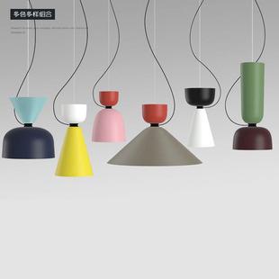 北欧现代简约餐厅吧台吊灯饭厅卧室床头装 奶茶店单头灯 饰创意个性