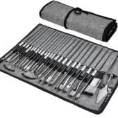 24支尼龙毛画笔套装 美术生涂鸦丙烯水彩油画笔绘画笔刷