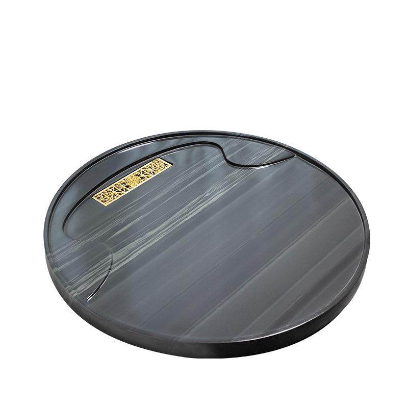 天然整块皇庭玉绿木纹石茶盘乌金创意大小号圆形家用干泡排水茶台,餐饮具,茶盘,淘宝优惠券,粉丝福利购,淘宝优惠卷