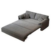 现代简约沙发床小户型客厅羽绒布艺沙发多功能折叠两用可伸缩储物