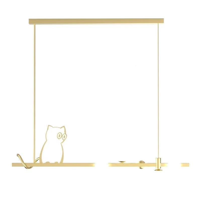 厅吊灯欧轻奢灯具现代简约灯餐ZWXDD001饭厅餐桌吧台北极简长条20