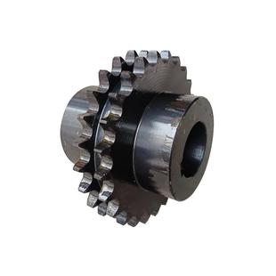 45#钢双排双台阶链轮双驱输送齿轮机械来图非标标准设备传动链轮