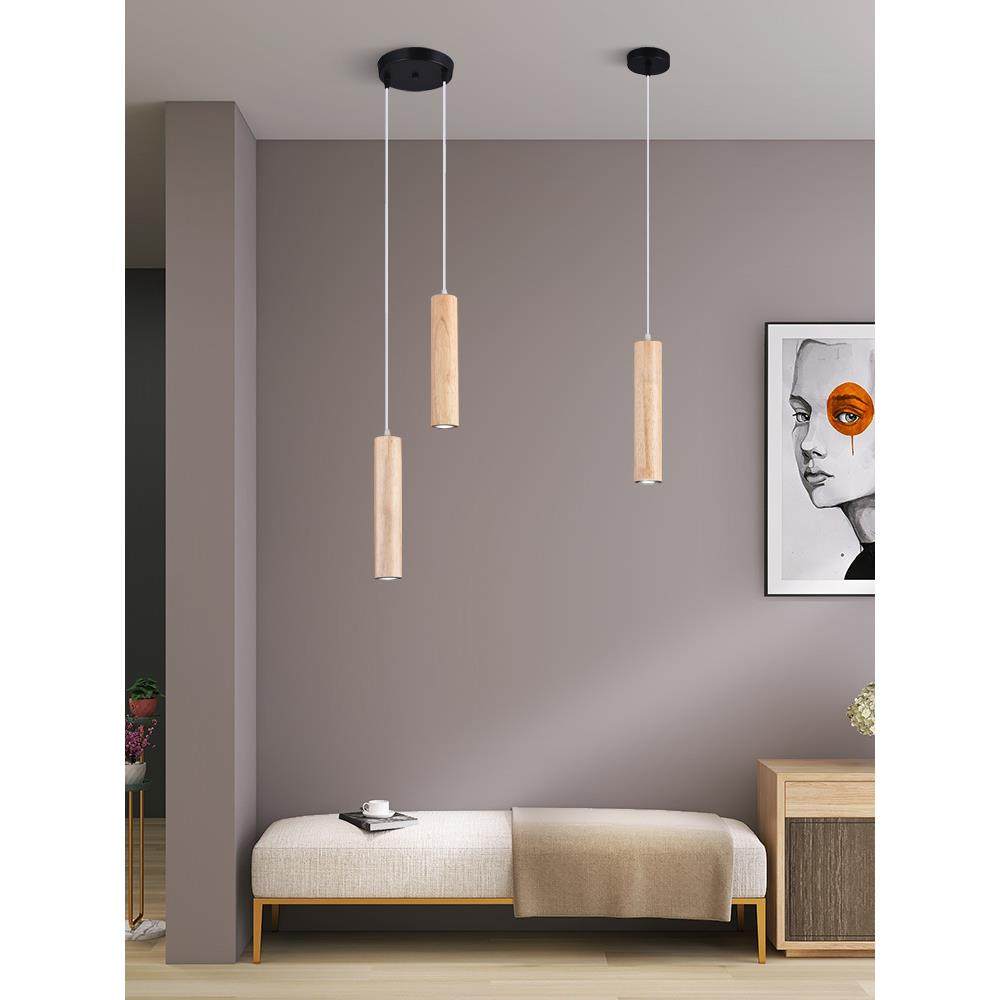 北欧卧室床头灯具现代简约吧台长线实木创意民宿橱窗咖啡厅吊灯,家装灯饰光源,智能吊灯,淘宝优惠券,粉丝福利购,淘宝优惠卷