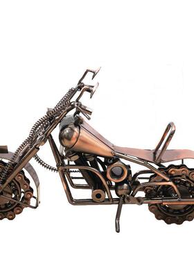 新款特大号铁艺摩托车模型旅游景区纪念品工艺品摆件T629