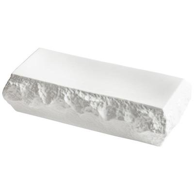 厂家日式寿司18英寸大号长方形陶瓷装菜盘子岩石纹理西餐厅酒店盘