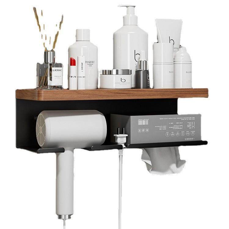 吹风机置物架免打孔卫生间壁挂式电吹风支架浴室风筒收纳架子实木,家庭/个人清洁工具,吹风机置物架,淘宝优惠券,粉丝福利购,淘宝优惠卷