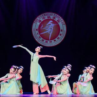 灯影江南舞蹈服少儿古典舞淡妆浓抹演出服女童艺考表演服飘逸剧目