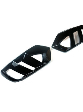 适用于奔驰W205 C级C200 C260 C300行政版改装专用黑色雾灯框罩