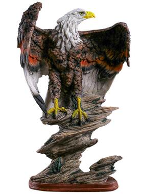 美式老鹰雄鹰树脂摆件乔迁开业工艺礼品大鹏展翅家居办公室装饰品