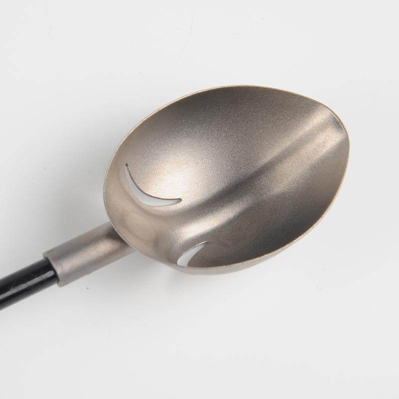 海矶钓钛合金打窝勺EVA投饵勺打饵勺窝料勺头实木手把碳素杆