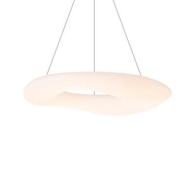 客灯云北朵甜轻甜圈吊厅灯欧简约现代卧室灯餐厅创意环形奢PE全屋