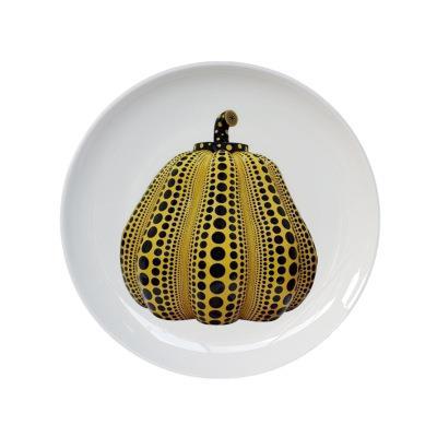 草间弥生南瓜装饰挂盘日式简约现代样板房展会家居墙饰摆件坐盘