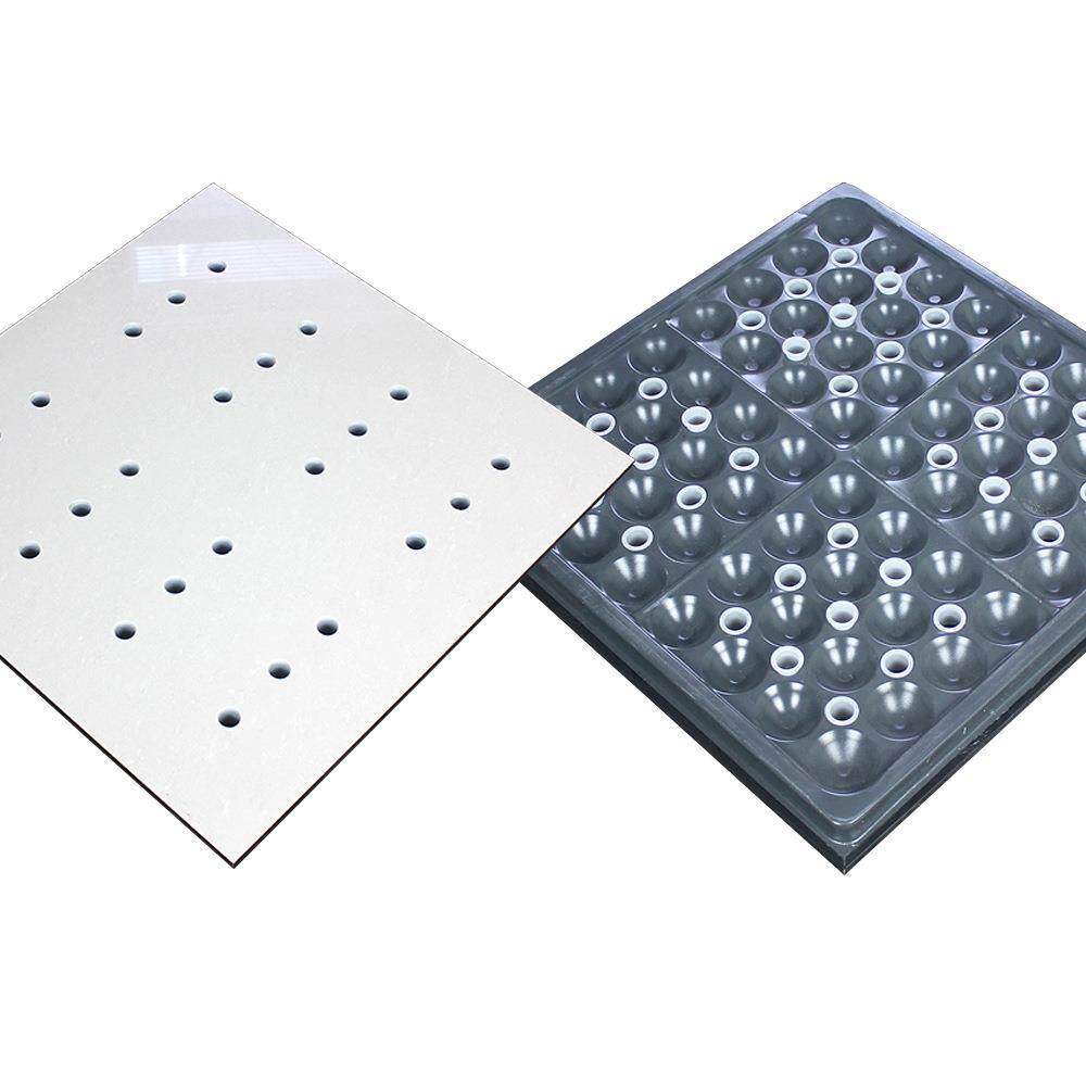 全钢通风活动地板小批量带孔防静电通风板架空玻璃地板