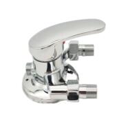 明装 三角淋浴冷热水龙头花洒明管淋浴水龙头太阳能热水器混水阀